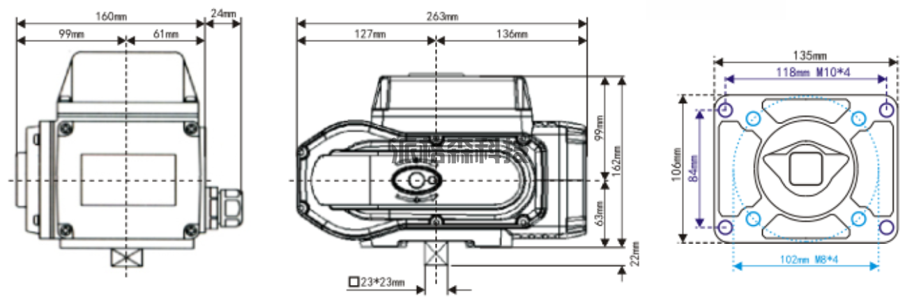 电动阀门**型电动执行器 PZ-30 (图4)