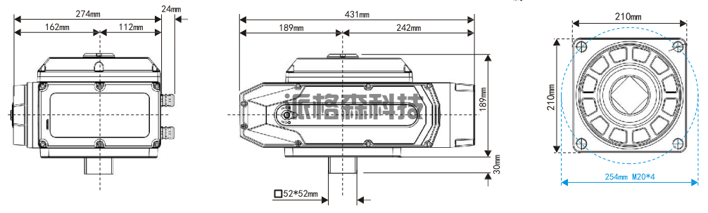电动阀门**型电动执行器 PZ-400 (图4)